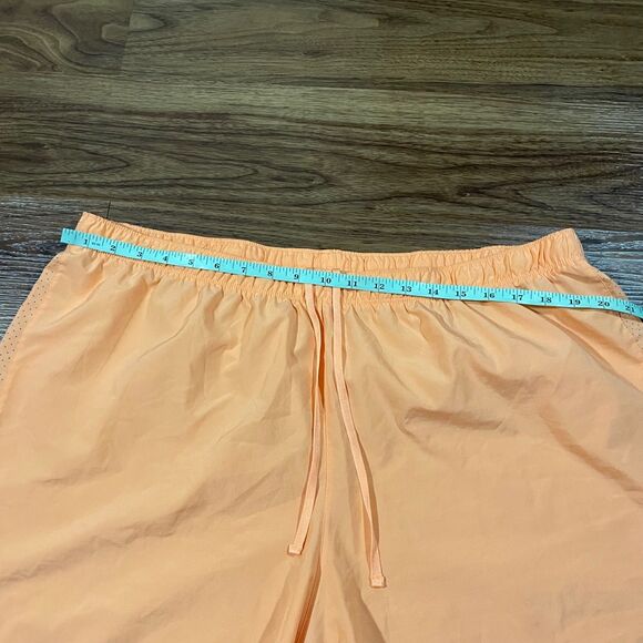 New Balance Running Shorts Orange Athletic Activewear Drawstring Womens Size 2XL - Picture 2 of 7